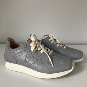Veja Gray Perforated Sneakers